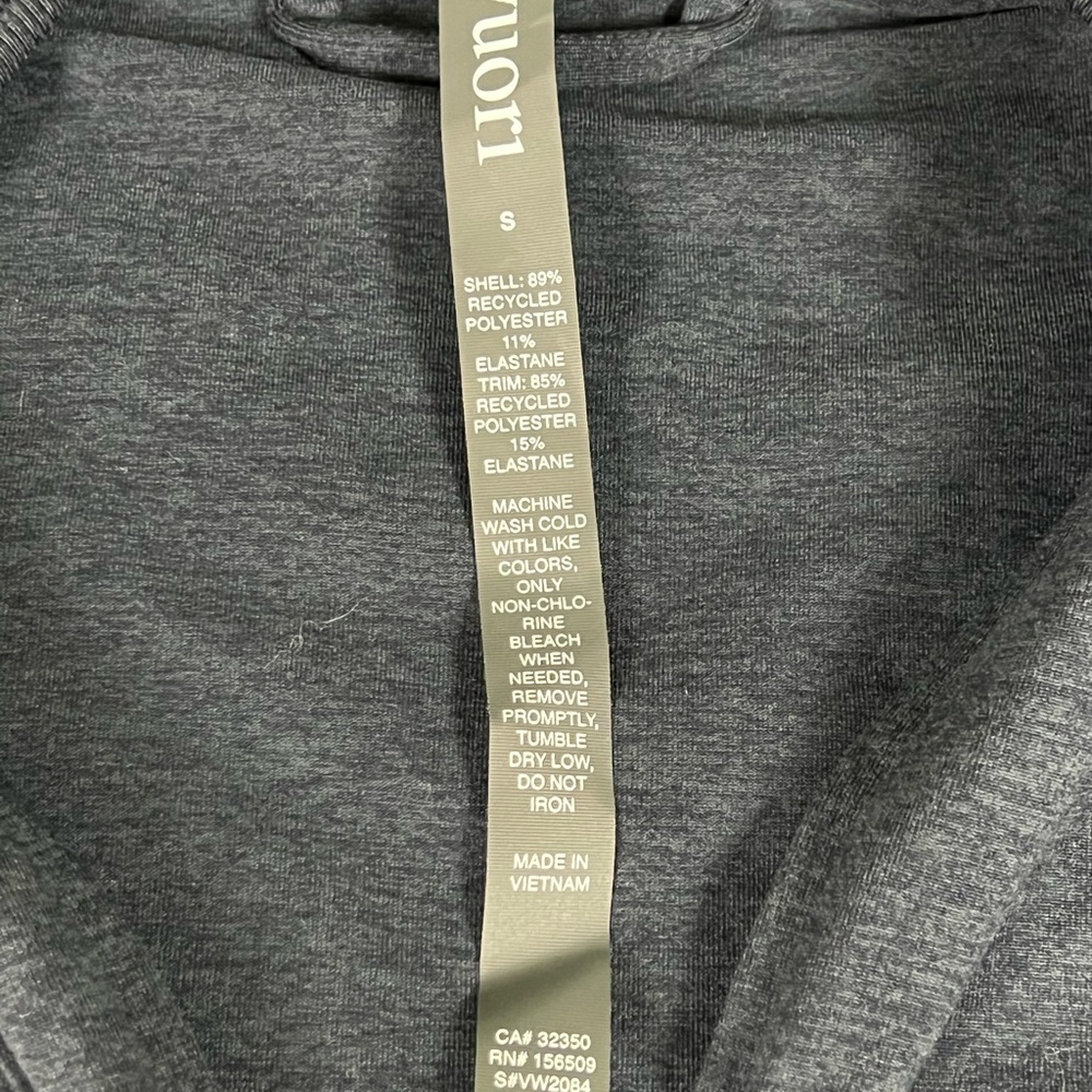 Vuori Halo Mini FZ Hoodie Sm Midnight Heather Sweatshirt NWT - Picture 3 of 4